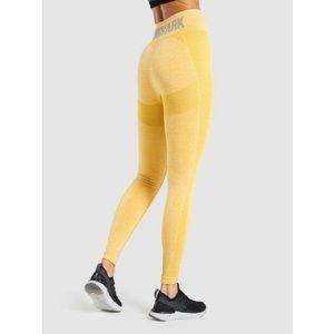 Gymshark yellow high waisted flex leggings (size small)